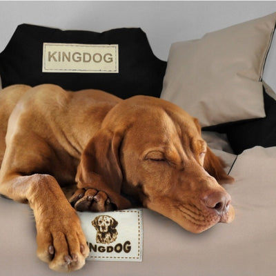 Cama grande para perros y gatos 75 x 65 Beige - Kingdog talla M