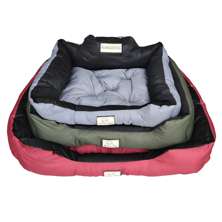 Cama grande para perros y gatos 75 x 65 Azul - Kingdog talla M