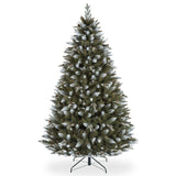 Árbol de Navidad de PVC Premium Abeto cubierto de nieve con ramas de PE 180
