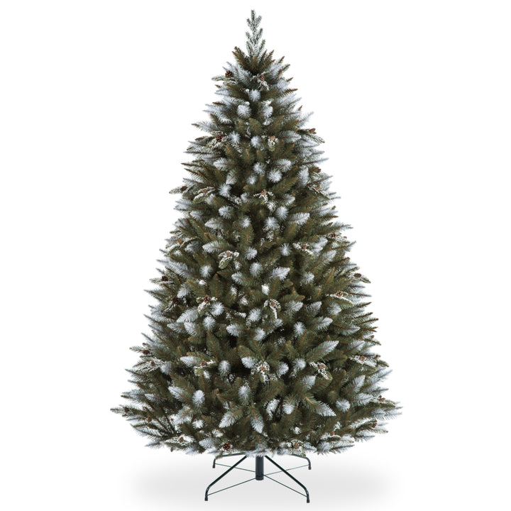 Árbol de Navidad de PVC Premium Abeto cubierto de nieve con ramas de PE 180