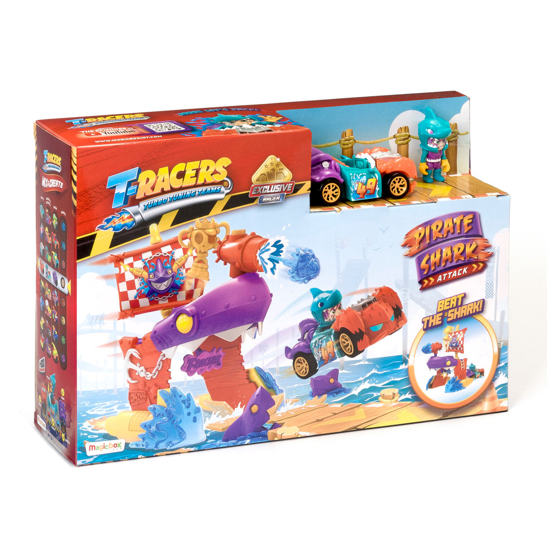 Veículo exclusivo do conjunto T-Racers Pirate Shark Playset