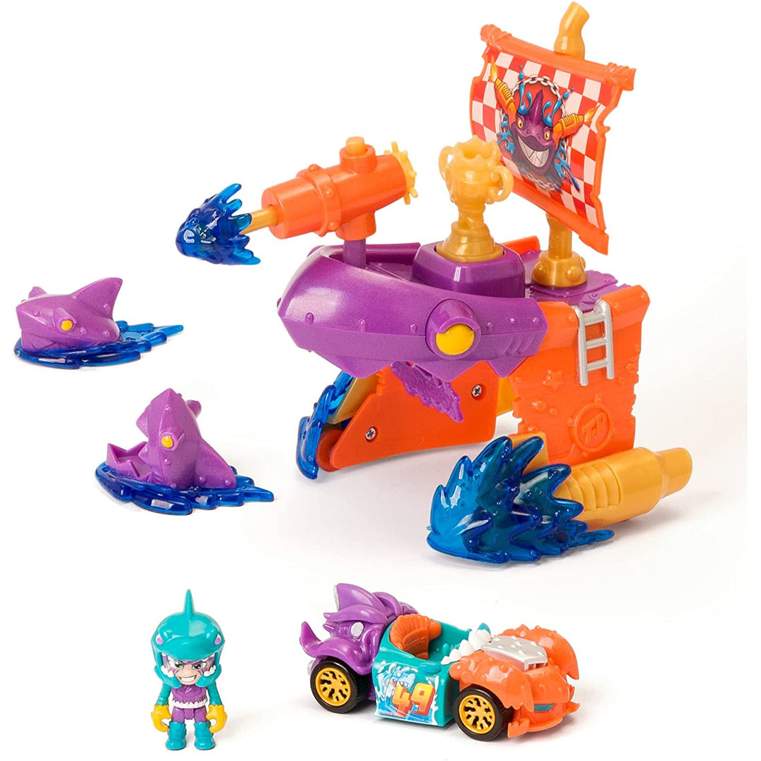 Veículo exclusivo do conjunto T-Racers Pirate Shark Playset