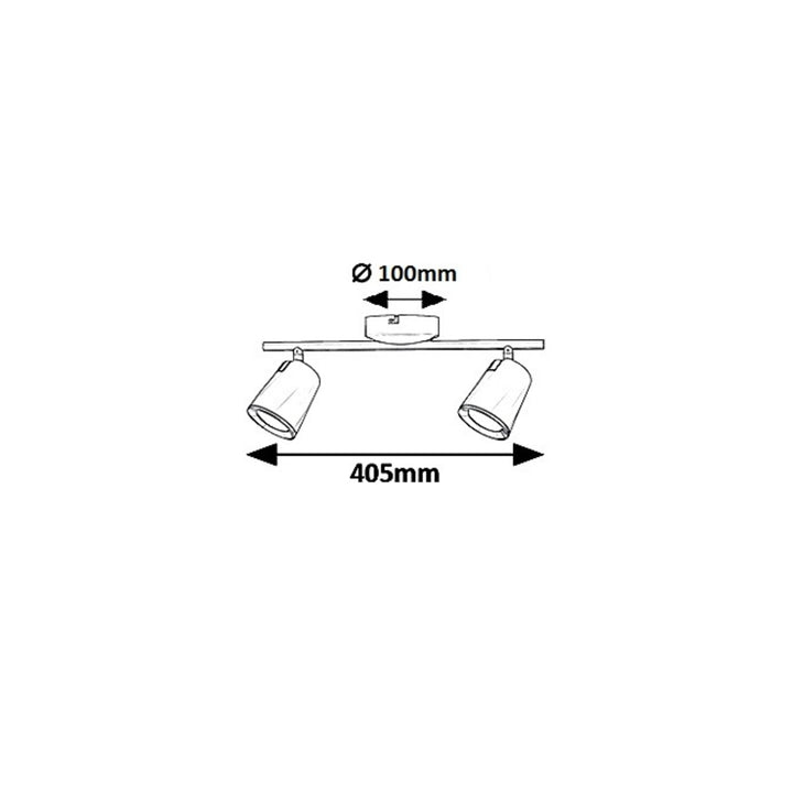 Solange, spot, LED 12W, blanco - lámpara de techo blanca