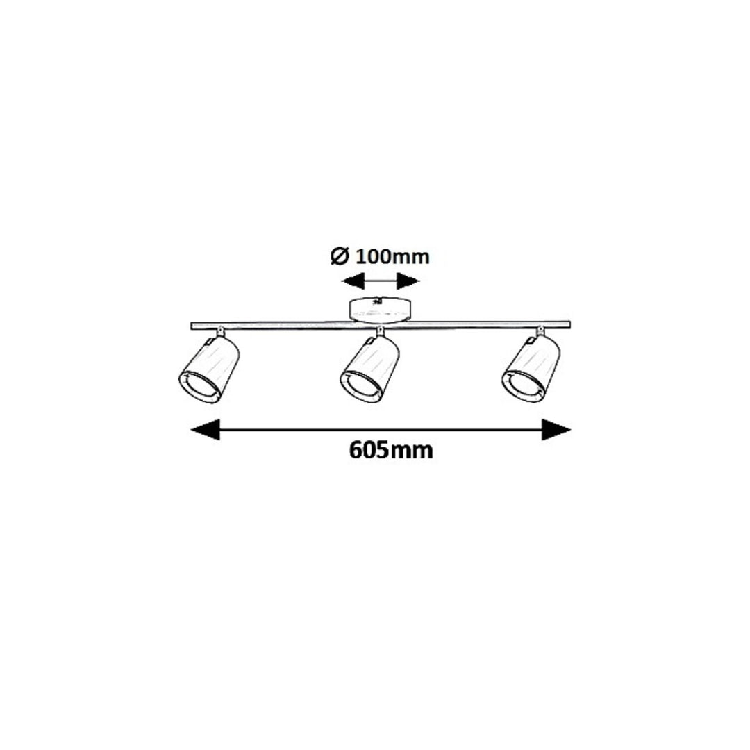 Solange, spot, LED 18W, blanco - lámpara de techo blanca