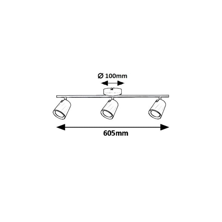 Solange, spot, LED 18W, blanco - lámpara de techo blanca