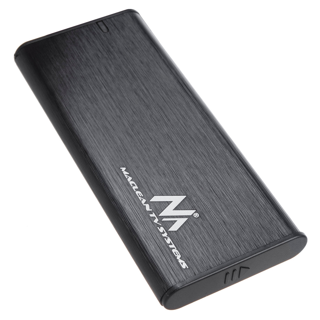 Carcasa para unidades Maclean, SSD M.2, NVMe (PCIe), NGFF (SATA), USB 3.1, tamaños 2230/2240/2260/2280, carcasa de aluminio, MCE443