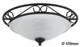 Lampa sufitowa Athen ceilingD37 E27 2x60W negro mate
