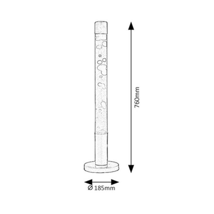 Lâmpada decorativa Dovce lavalamp E14 40W vermelho-amarelo