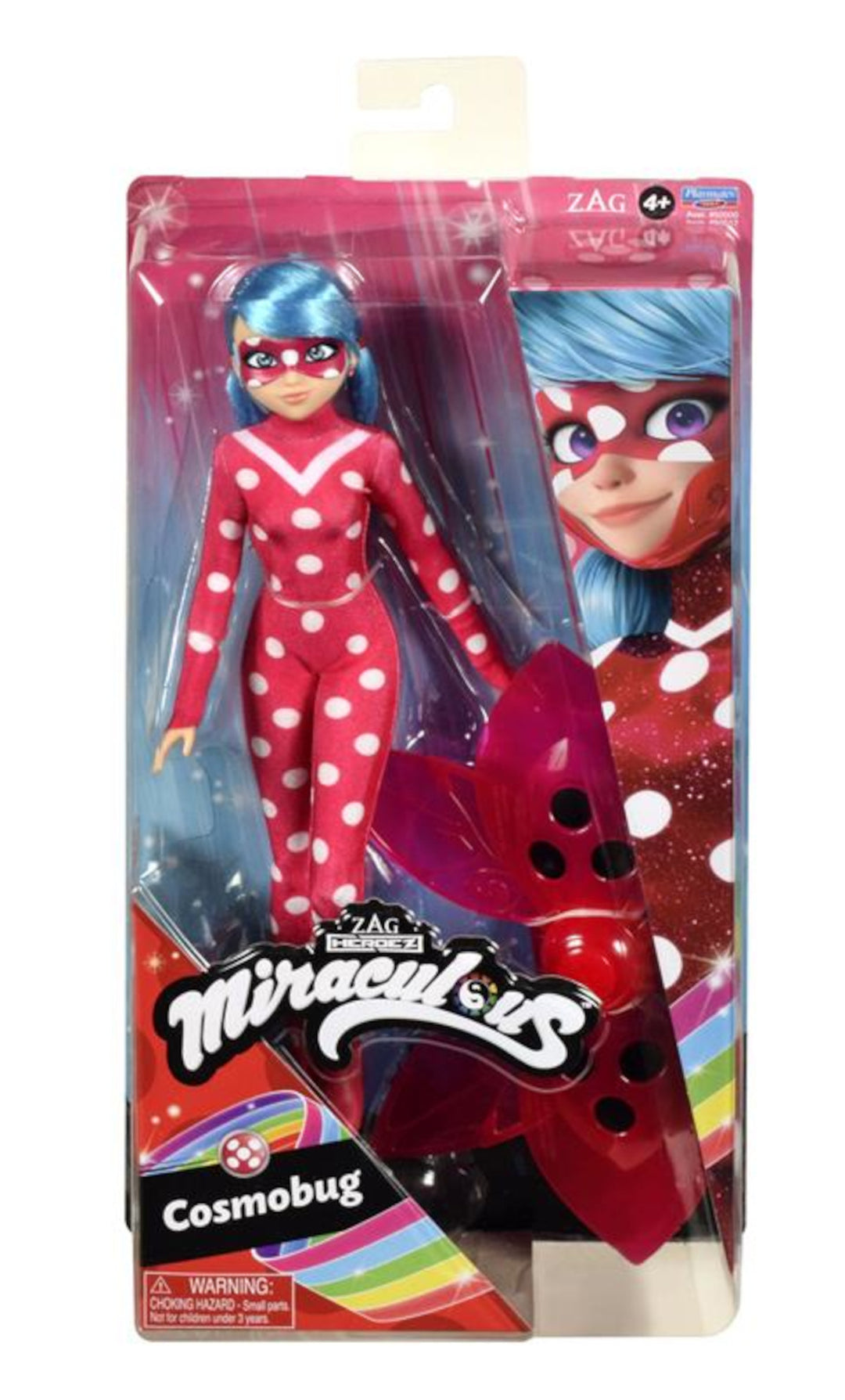 Boneca milagrosa Cosmobug Ladybug - braços e pernas dobráveis