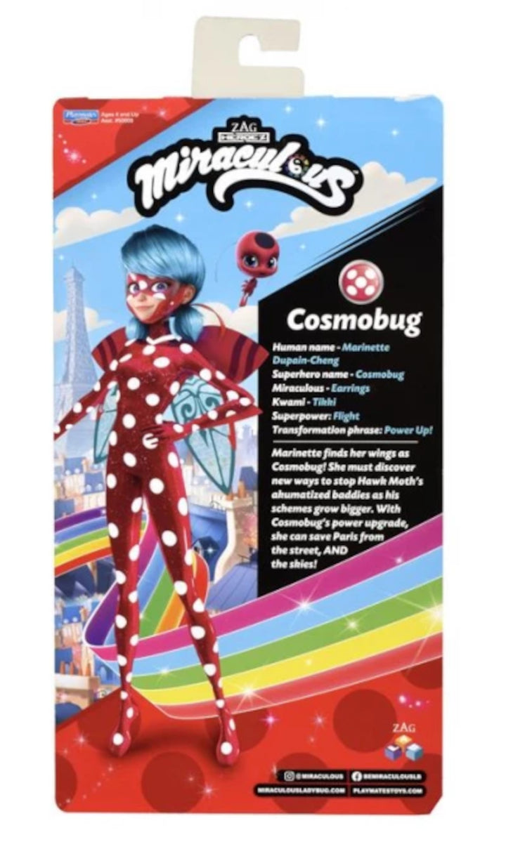 Boneca milagrosa Cosmobug Ladybug - braços e pernas dobráveis