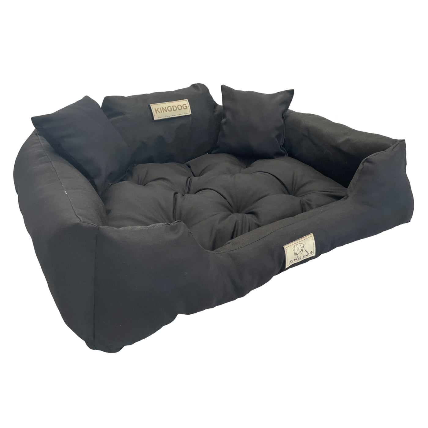 Cama para perros y gatos 55 x 45 Negro Kingdog tamaño S