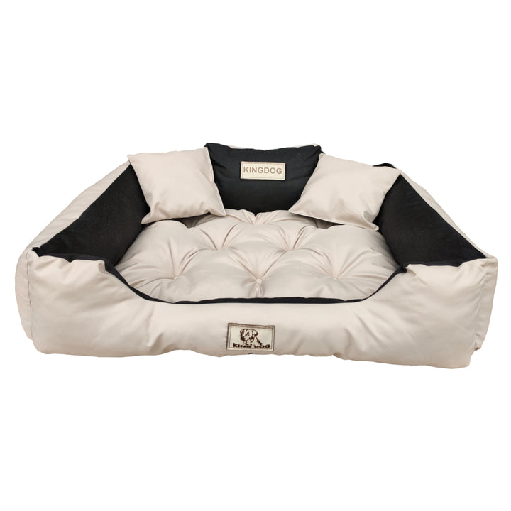 Cama para perros y gatos 55 x 45 Beige Kingdog tamaño S