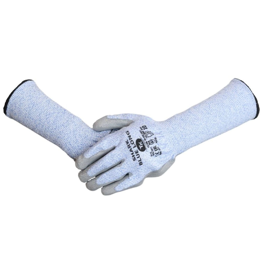 GUANTES ANTIESCARAS CON PUÑOS EXTENDIDOS TALLA 6 (1 PAR)