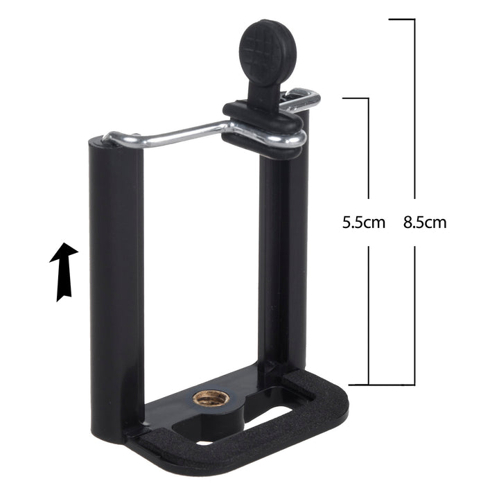 Maclean MC-165 Trípode Universal 1/4" Soporte para Cámaras Videocámaras Smartphones max. 1050mm max.2kg, Mando a Distancia BT