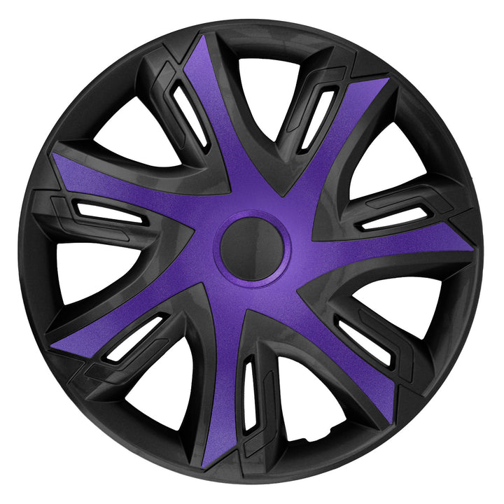 tapacubos 16'' NRM N-Power bicolor violeta/negro violeta/negro 4pcs