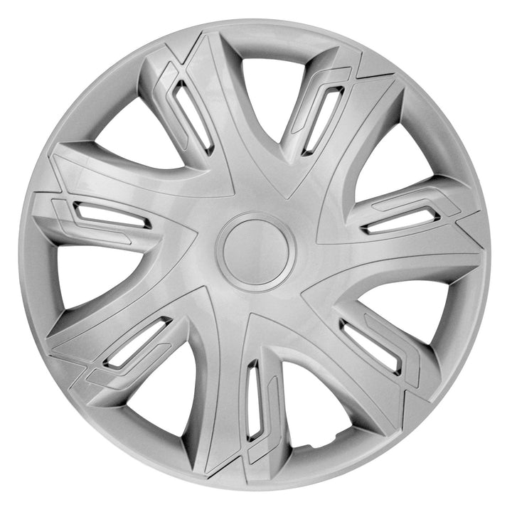 14'' NRM N-Power tapacubos universales color plata 4 piezas