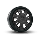 NRM N-Power Universal 14 Inch Wheel Center Caps Matte Black 4 peças