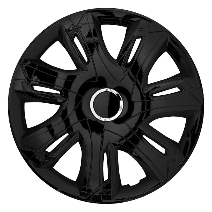 Tapón 16" Supernova lacado negro 4 piezas universal