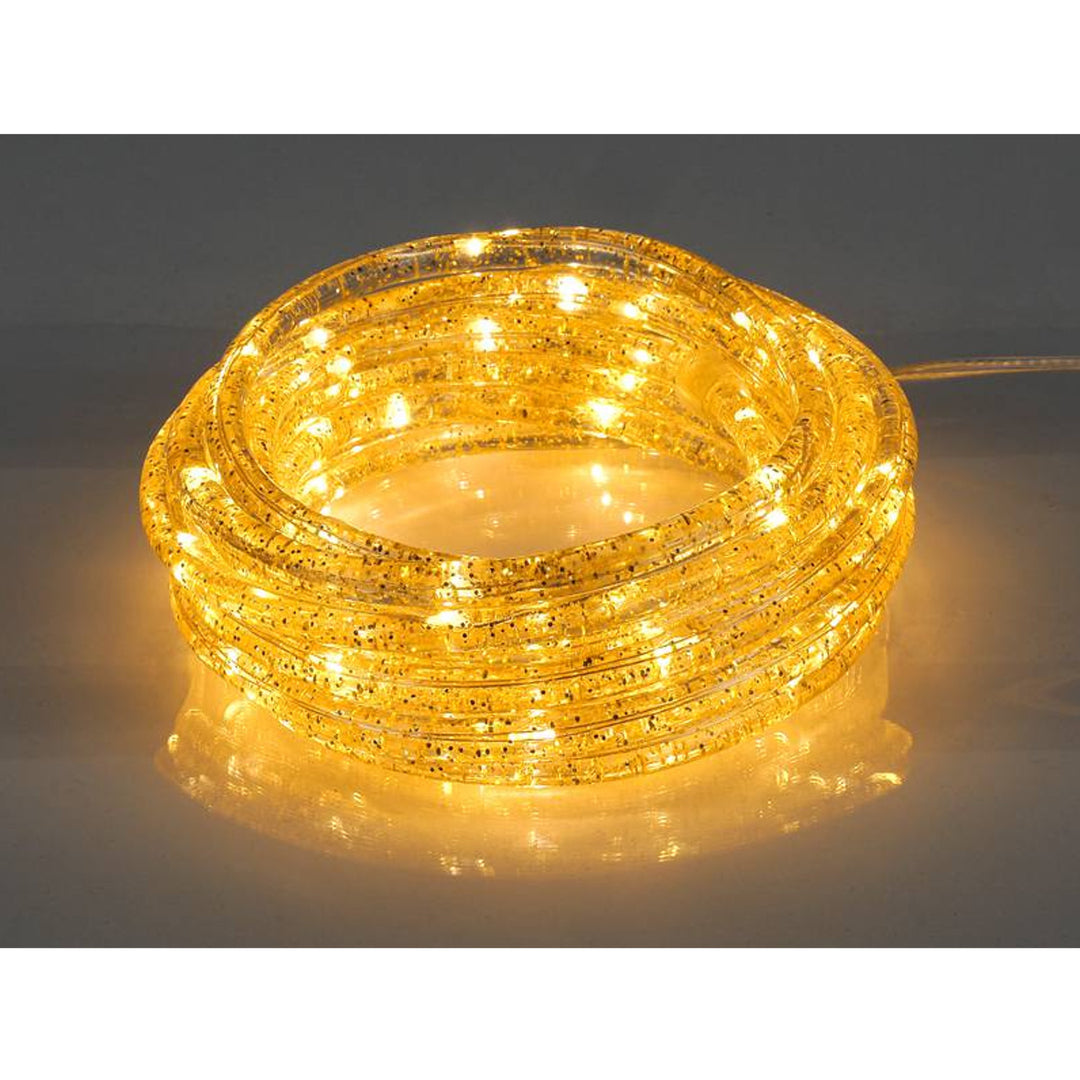 Cordão decorativo ML53GC 72 LED 3,6m com brilho dourado branco quente IP44