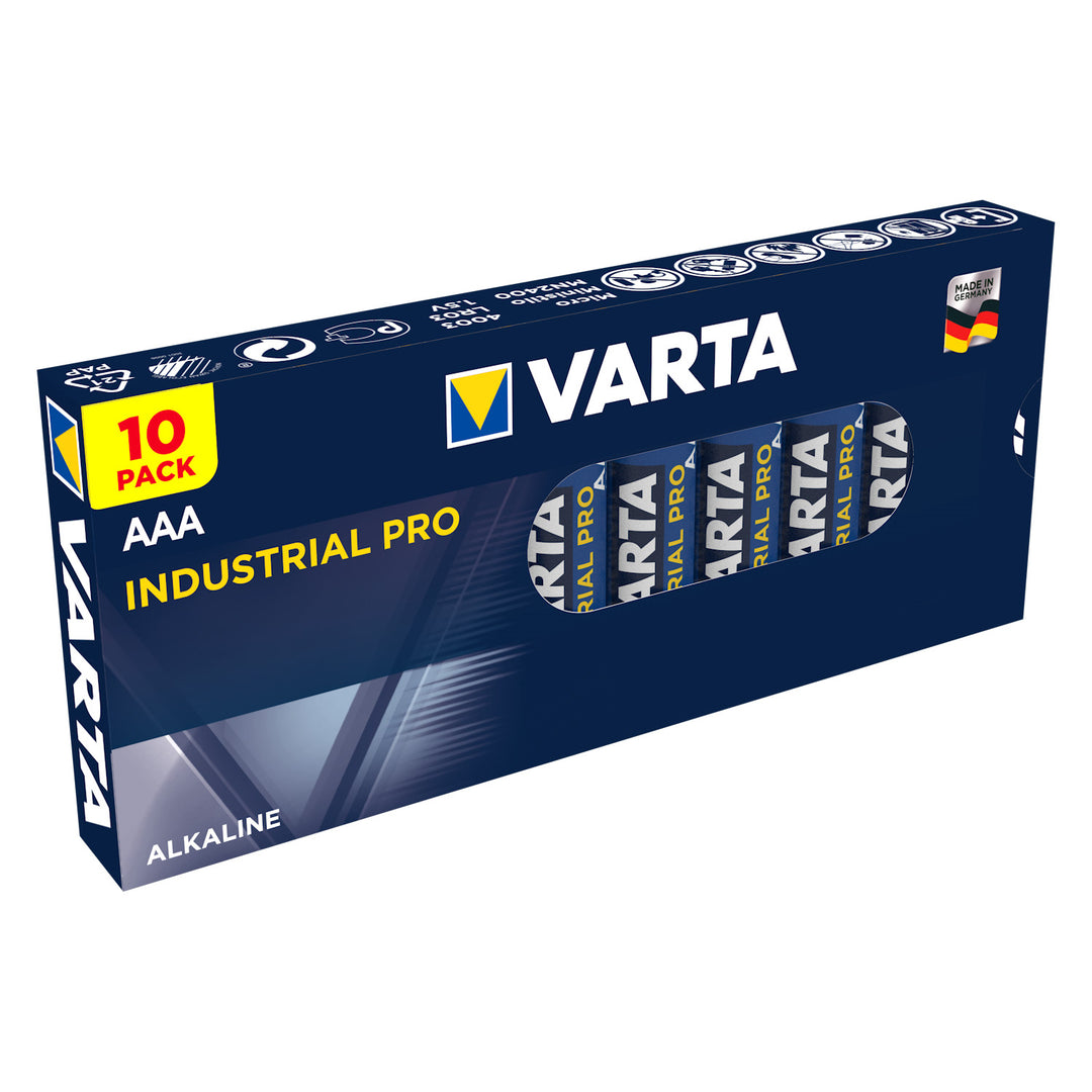 Conjunto de pilhas alcalinas Varta Industrial AA AAA 20 unid.