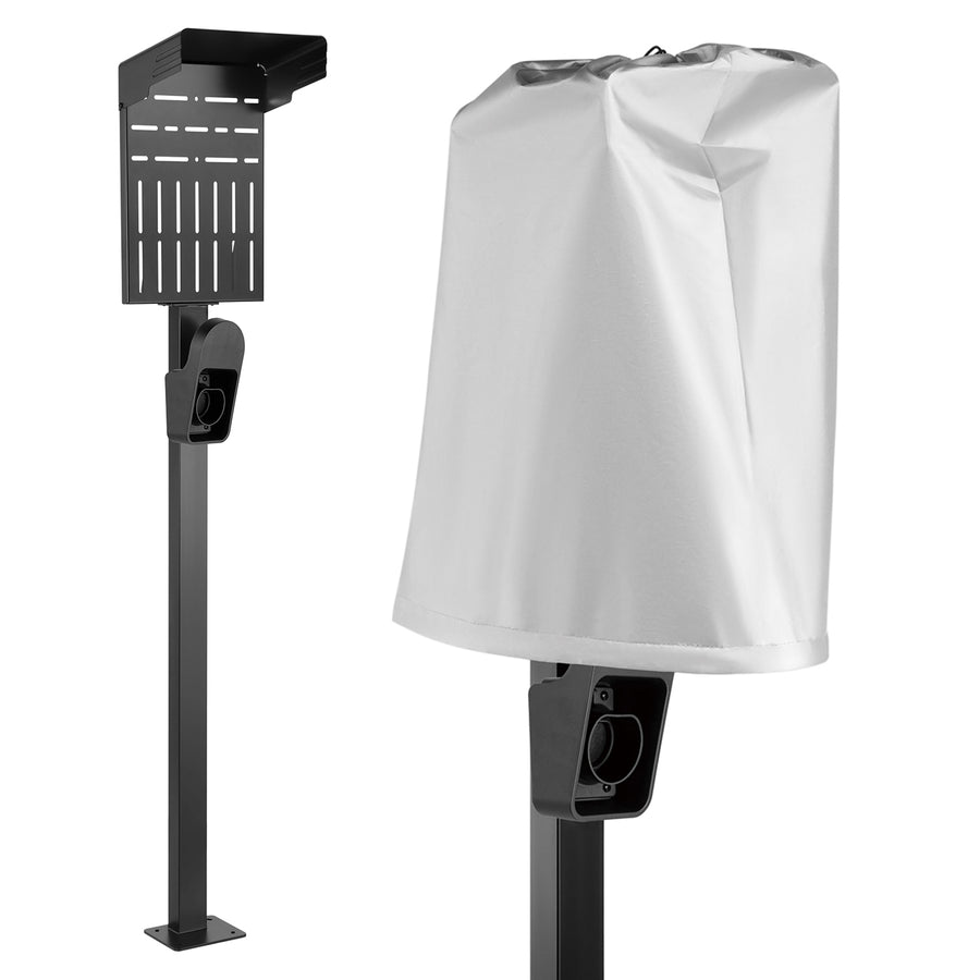 Maclean MCE456 Soporte Externo para Cargadores de Vehículos Eléctricos y PHEV, Acero, máx. 15 kg