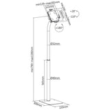 Suporte para Tablet Maclean MC-467W, Suporte para Tablet com Bloqueio, 7,9"-11", Universal