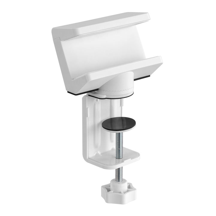 Maclean MC-470W Soporte de Sobremesa para Regleta, Blanco, 40-70 mm