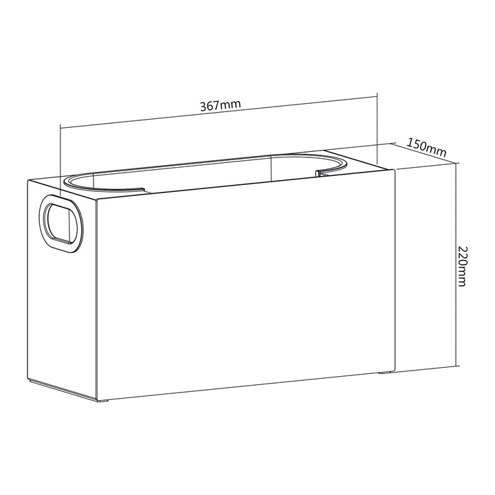 Maclean MC-479 Organizador de Maquillaje Universal para Cosméticos y Artículos de Tocador, Carga máx. 8kg, 367x150x220mm