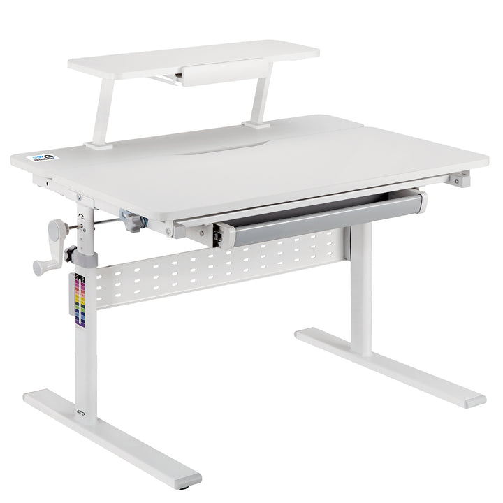 Ergo Office ER-483 Escritorio Infantil, Altura Regulable, Gris, max 40kg, 900x600mm