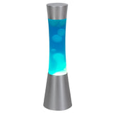 Candeeiro decorativo Minka lavalamp Gy6.35 20W, 39,5 cm cor azul prateado