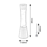 Candeeiro decorativo Minka lavalamp Gy6.35 20W, 39,5 cm cor azul prateado