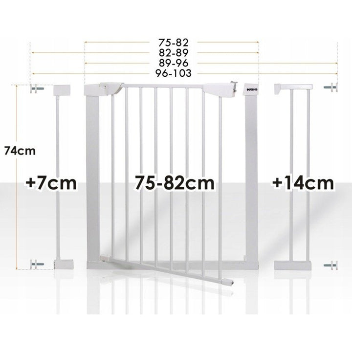 Barreira de segurança para portas, escadas 75-103cm HanksKids