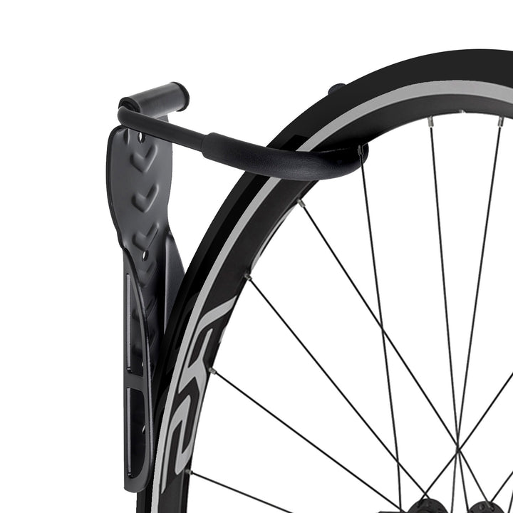 Maclean MC-432 Suporte de parede para bicicleta Suporte vertical para bicicletas em aço Carga máxima 30kg