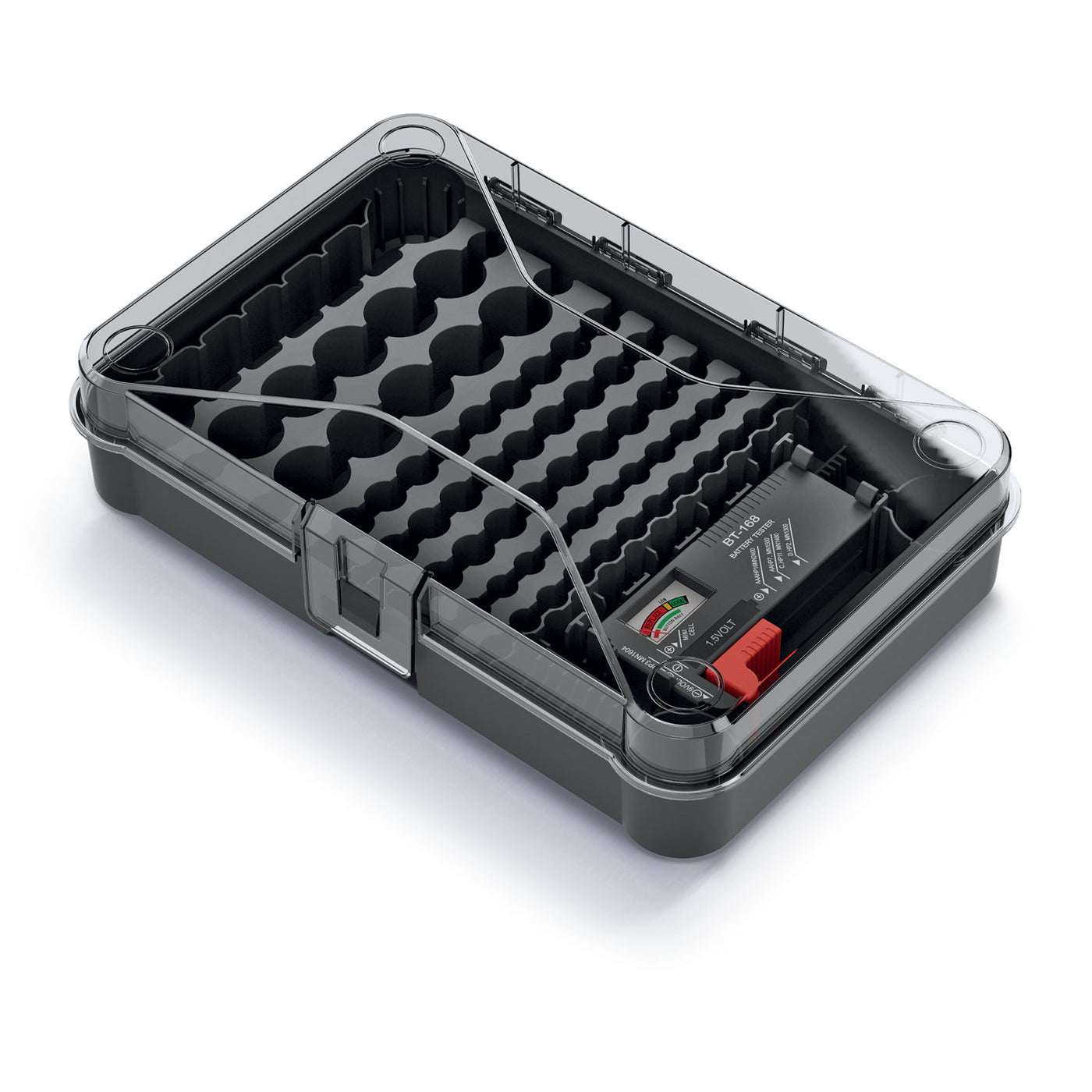 Organizador de pilas con comprobador de pilas extraíble Kistenberg Battery Box KBBT