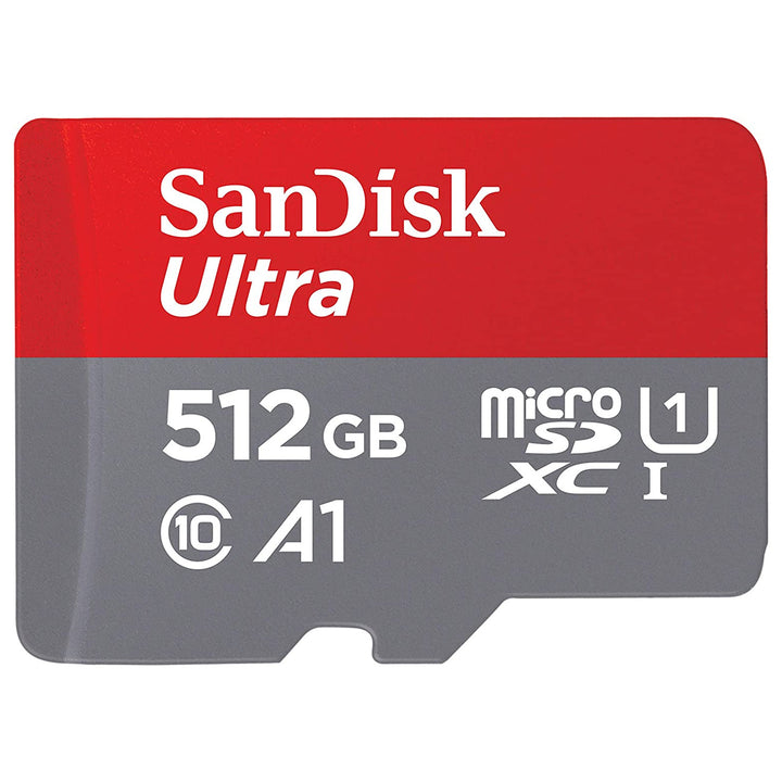 Adaptador Ultra SD microSDXC+ 512GB 120MB/s A1 Classe 10 UHS-I cartão de memória