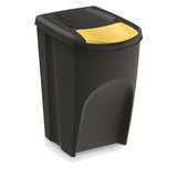 Contentor de reciclagem Keden Sortibox 3x35L preto