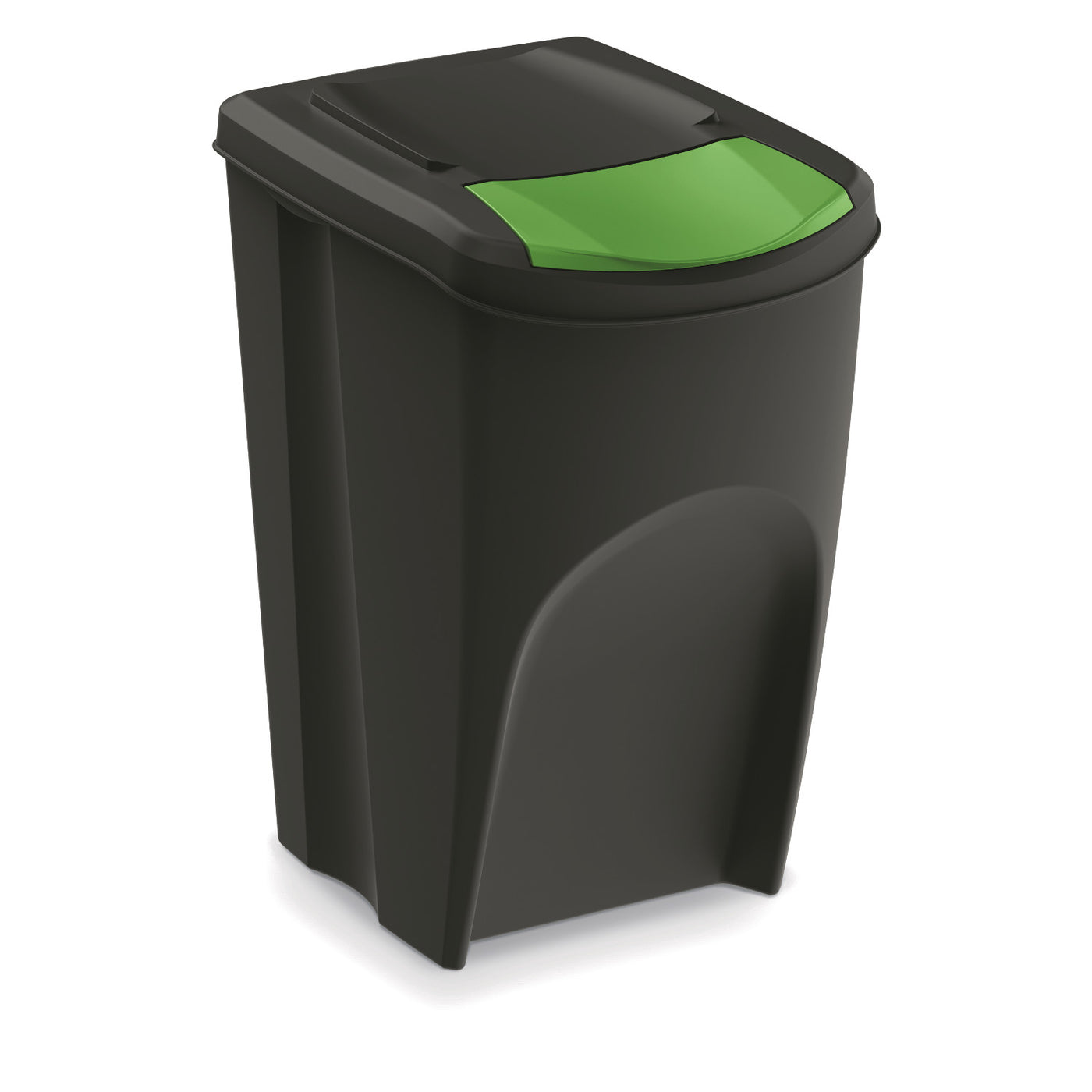 Contentor de reciclagem Keden Sortibox 3x35L preto