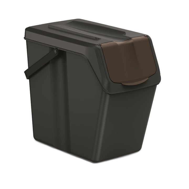 Keden SORTI BOX Conjunto de caixotes de lixo 4x25l - preto