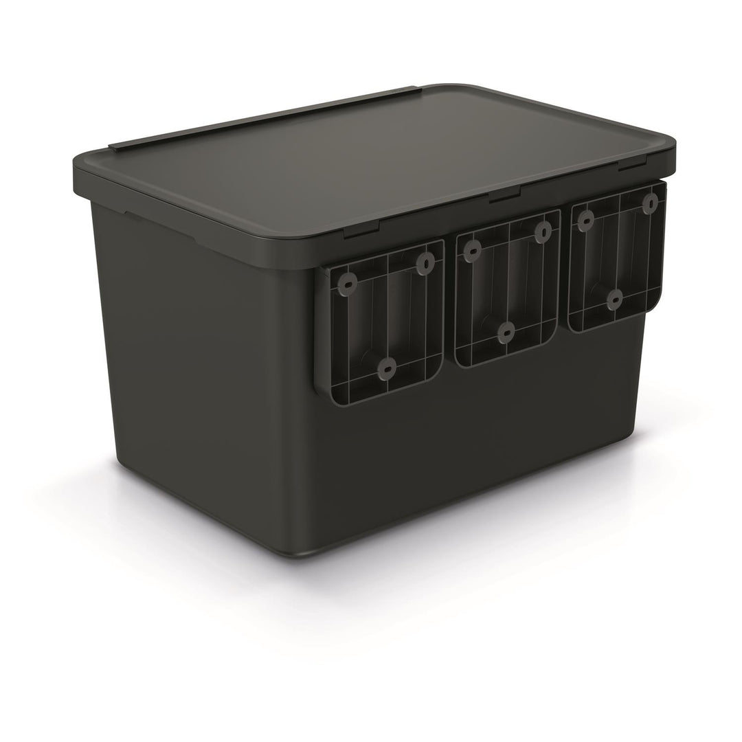 Lixeira Keden SYSTEMA 4x10 litros - reciclagem preta