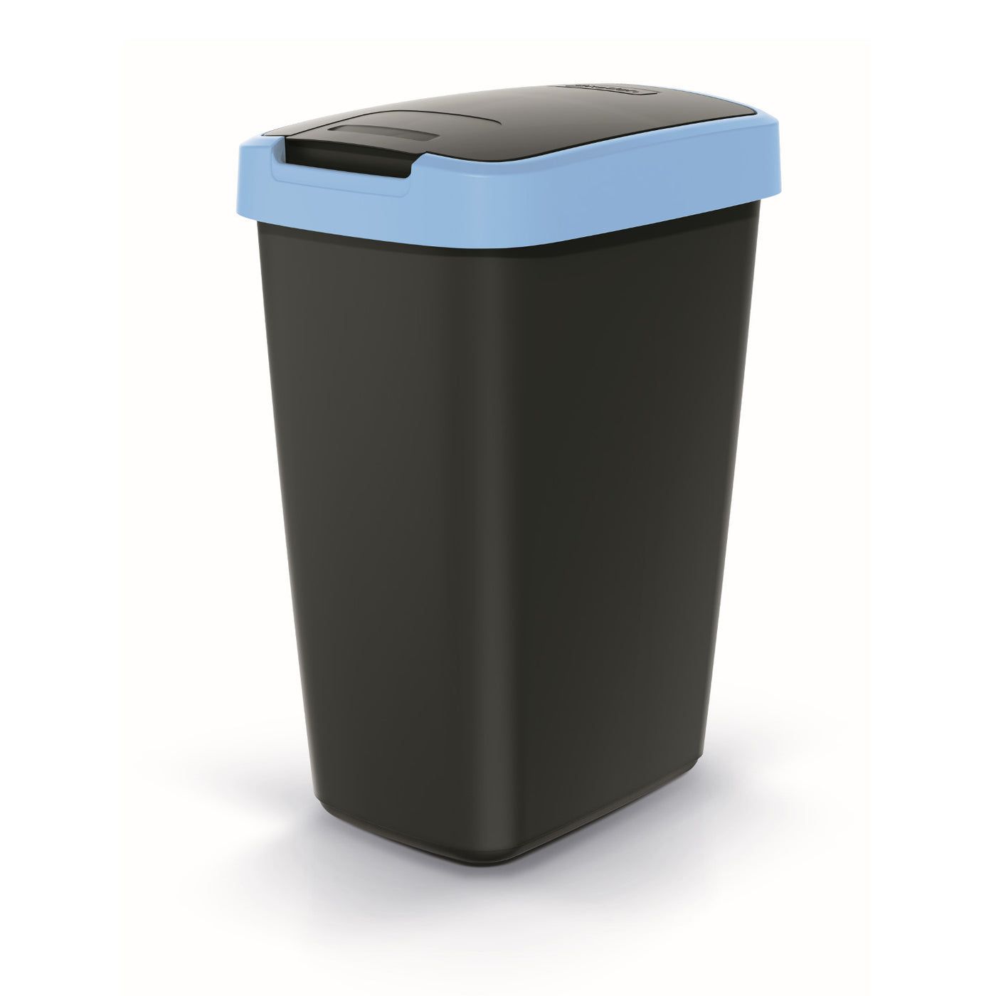 KEDEN COMPACTA Q Papelera de 12 litros NSAB12-2717C - negra con borde azul