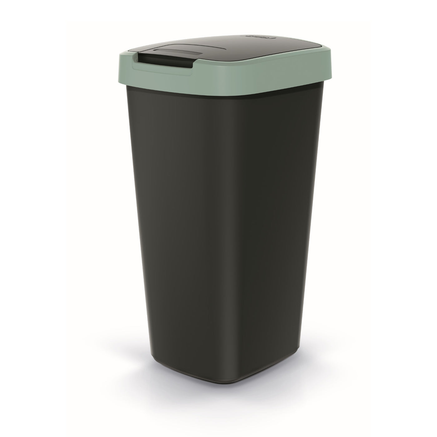 KEDEN COMPACTA Q Papelera de 25 litros NSAB25-5575C - negra con marco verde