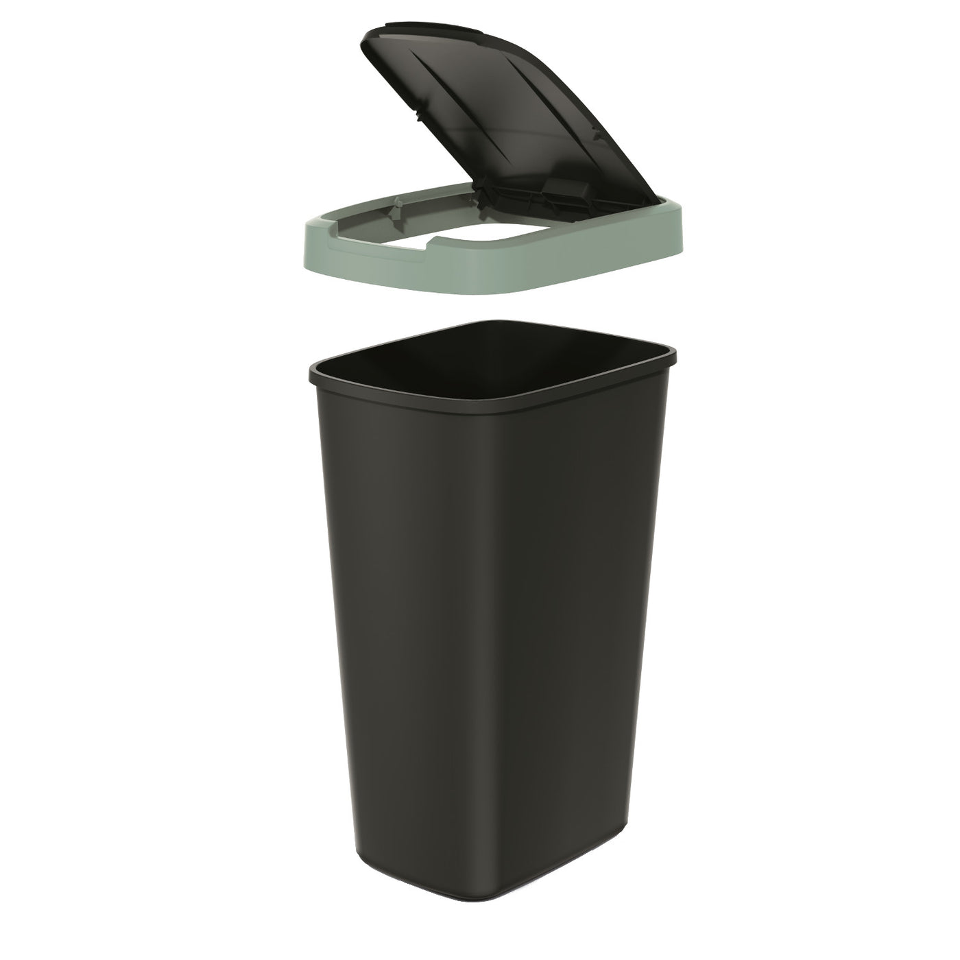 Keden COMPACTA Q Cubo de reciclaje papelera - verde claro 45l