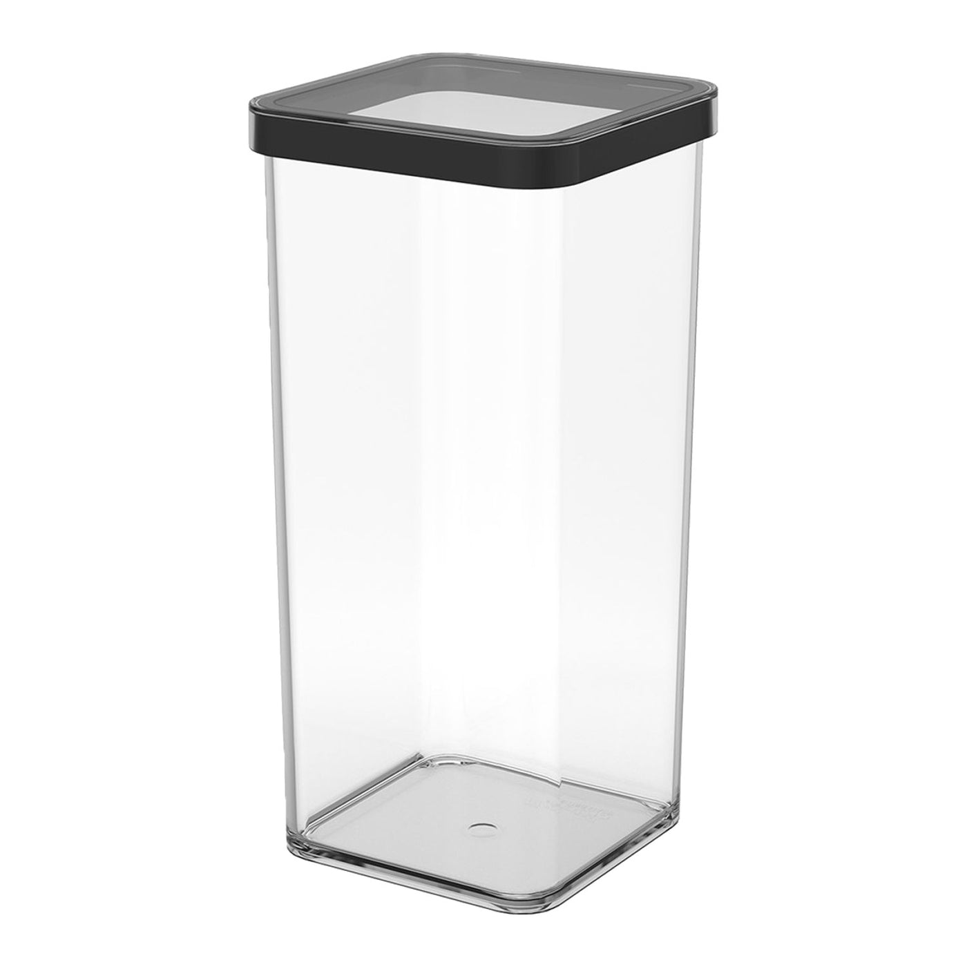 ROTHO LOFT envase premium transparente de 1,5 litros con tapa negra