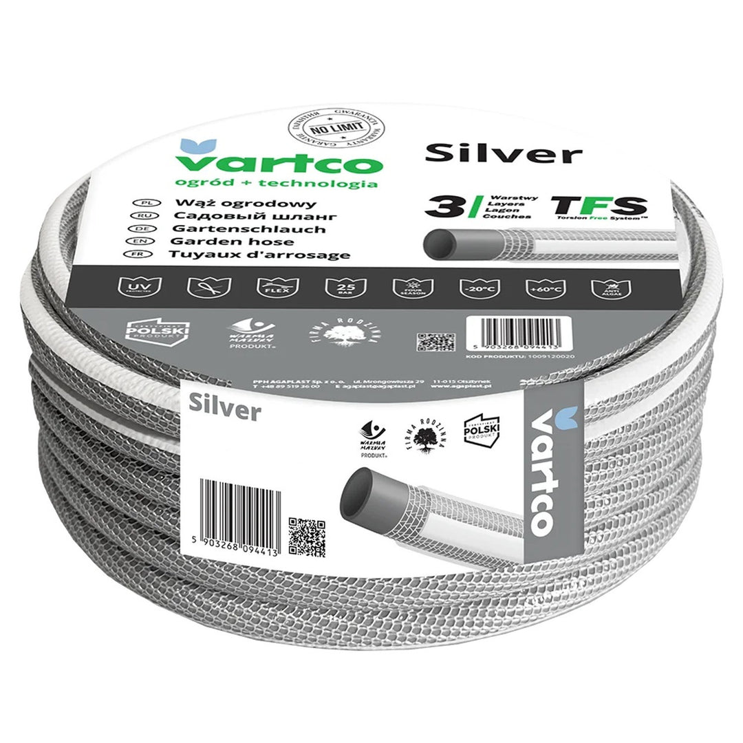 Mangueira de jardim Vartco Silver TFS 3/4" 3 camadas 20m