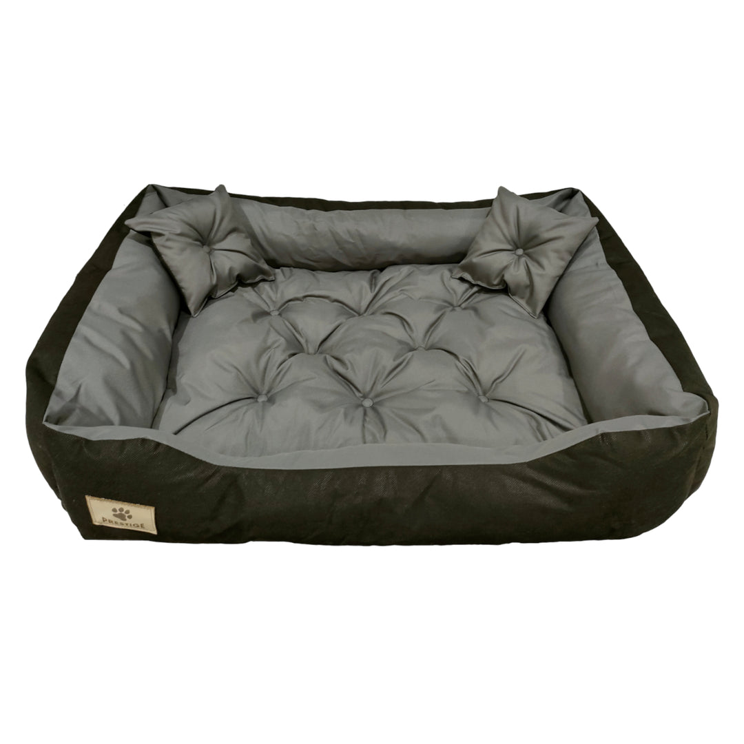 Cama para cães Prestige 55x45 cm cinza-preto para gatos