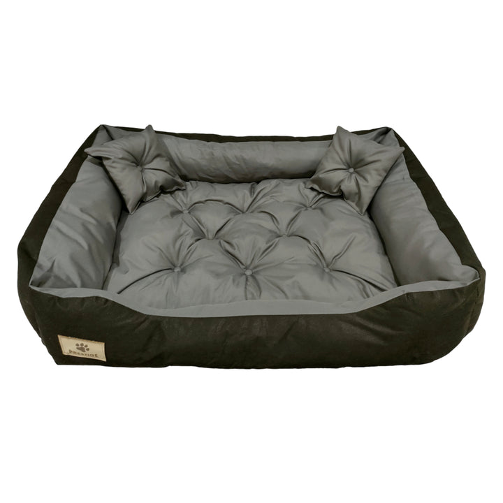 Cama para cão ou gato Prestige 130x105cm cinza/preto