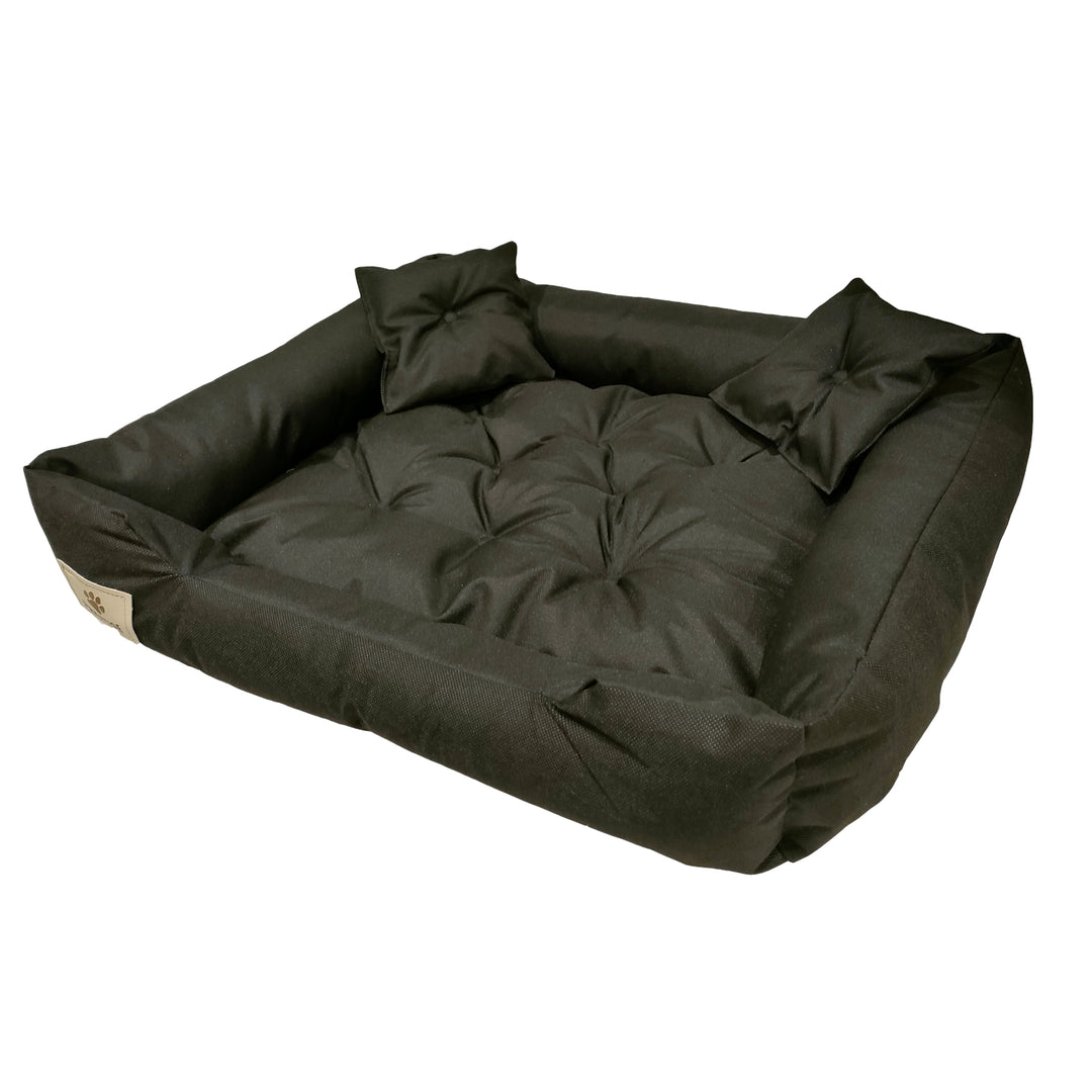 Cama confortável preta Prestige 55x45 cm para cães e gatos