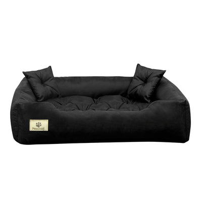 Cama confortável preta Prestige 55x45 cm para cães e gatos