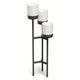 Bloomie Stand Florero Macetero de tres patas con 3 macetas 42 cm x 39,5 x 125 cm Marco metálico Blanco