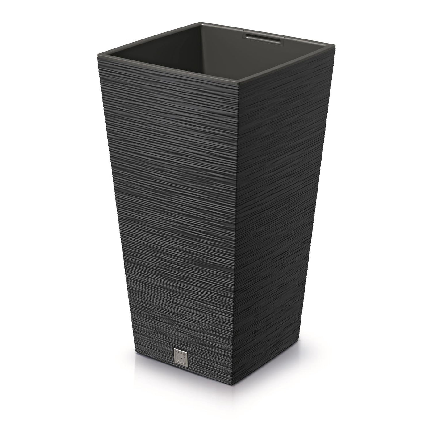 Vaso quadrado Prosperplast Furu com inserto DFSH200-S433 - cor antracite